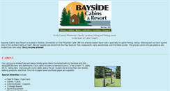 Desktop Screenshot of baysidecabins.com